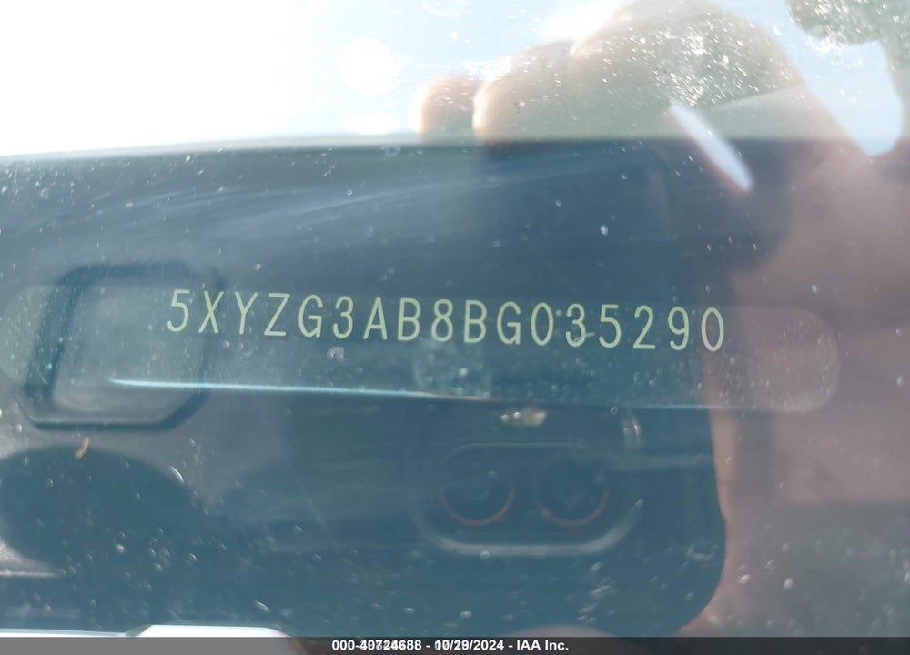 2011 HYUNDAI SANTA FE GLS VIN: 5XYZG3AB8BG035290