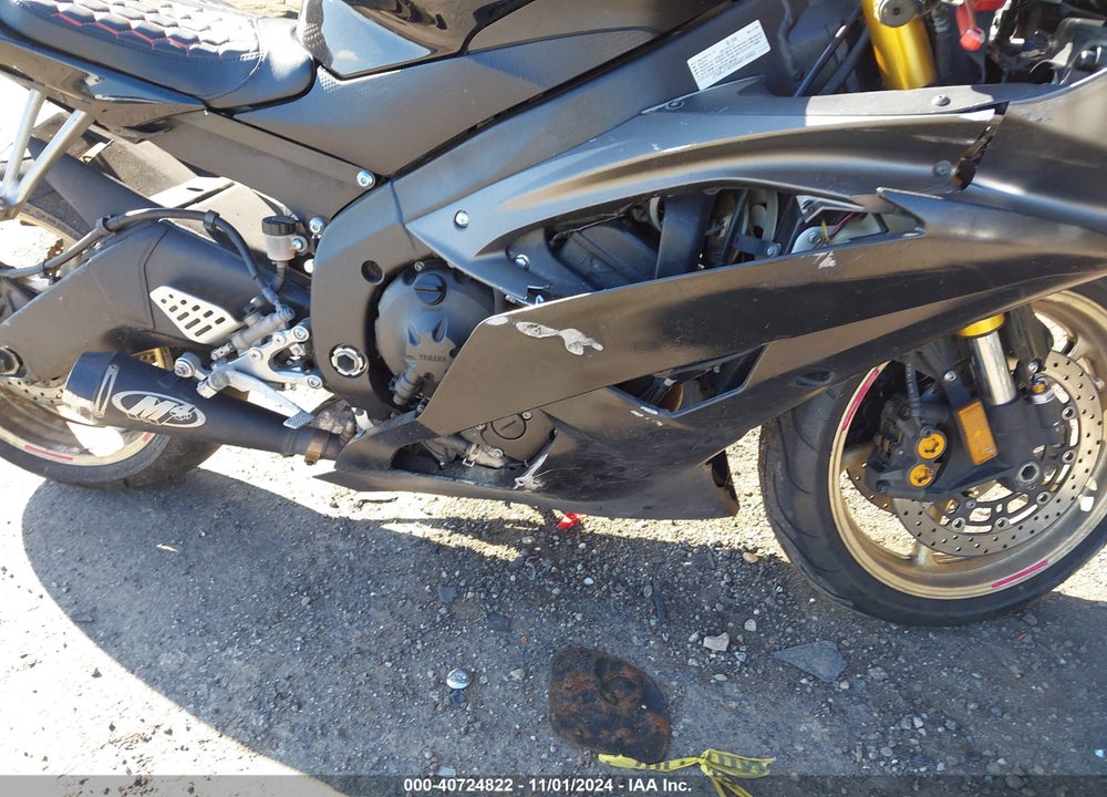 2009 YAMAHA YZFR6 VIN: JYARJ16E69A014663