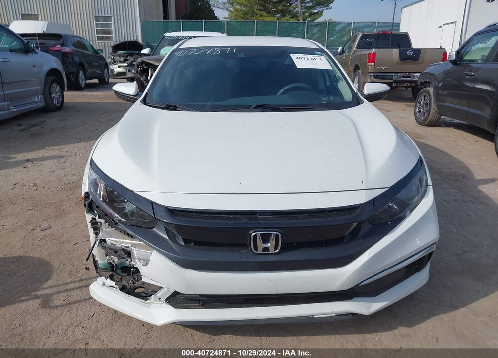 2019 HONDA CIVIC LX VIN: 19XFC2F62KE015571