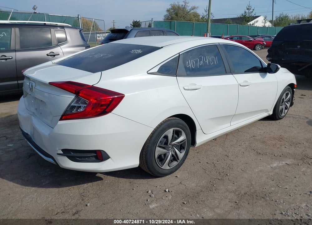 2019 HONDA CIVIC LX VIN: 19XFC2F62KE015571