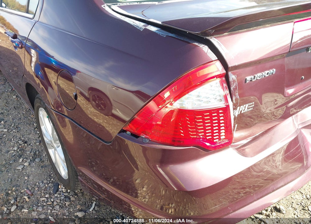 2012 FORD FUSION SE VIN: 3FAHP0HA0CR406317