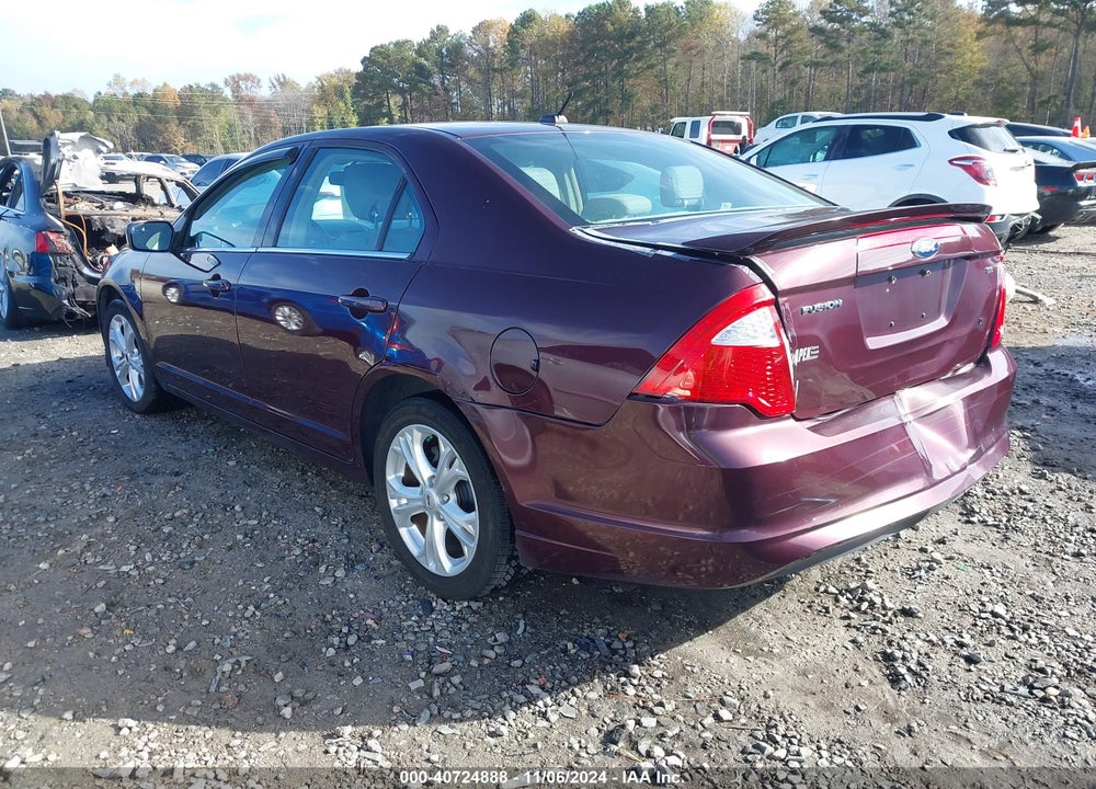 2012 FORD FUSION SE VIN: 3FAHP0HA0CR406317