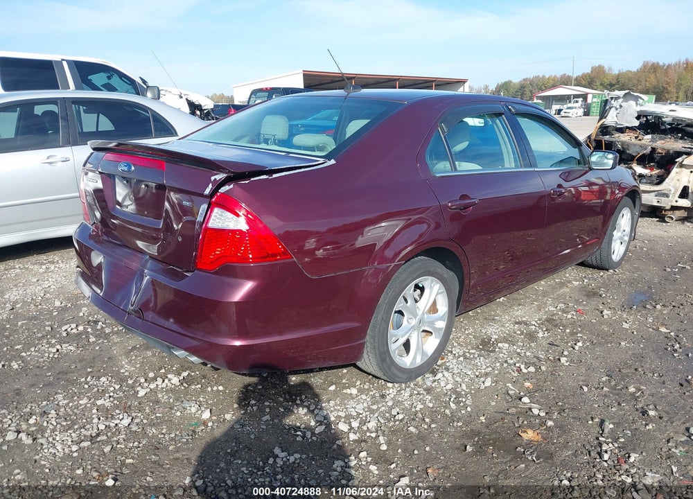 2012 FORD FUSION SE VIN: 3FAHP0HA0CR406317