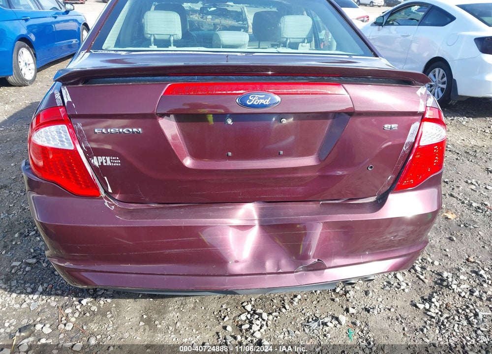 2012 FORD FUSION SE VIN: 3FAHP0HA0CR406317