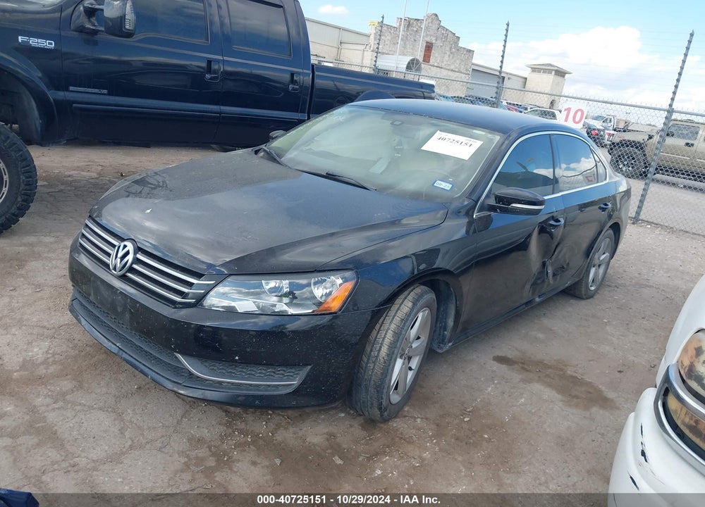 2013 VOLKSWAGEN PASSAT 2.5L SE VIN: 1VWBH7A3XDC096367
