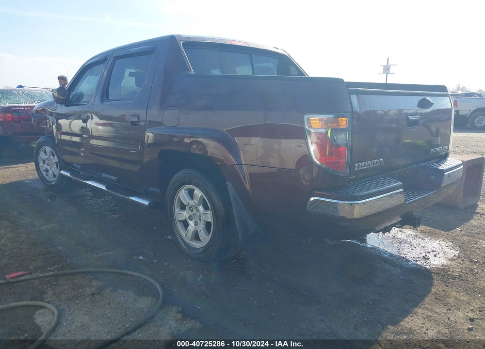 2007 HONDA RIDGELINE RTL VIN: 2HJYK16577H527718