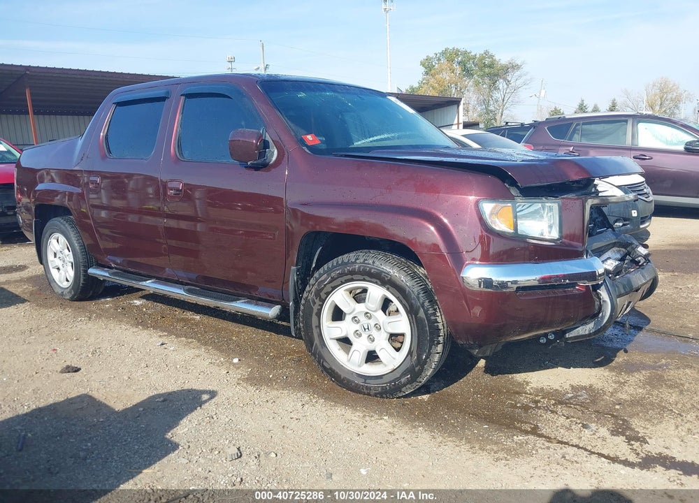2007 HONDA RIDGELINE RTL VIN: 2HJYK16577H527718