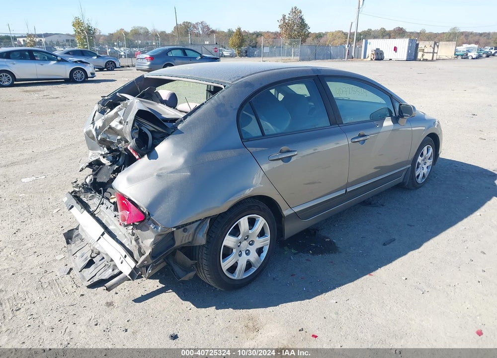 2008 HONDA CIVIC LX VIN: 1HGFA16598L066235