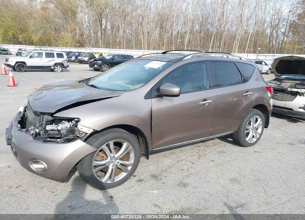 2009 NISSAN MURANO LE VIN: JN8AZ18W29W140543