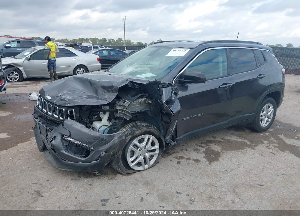 2019 JEEP COMPASS SPORT FWD VIN: 3C4NJCAB0KT782455