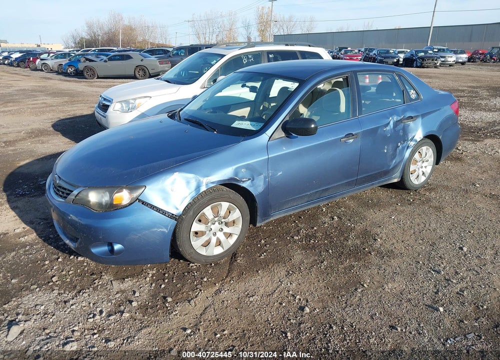 2008 SUBARU IMPREZA 2.5I VIN: JF1GE61698H500134
