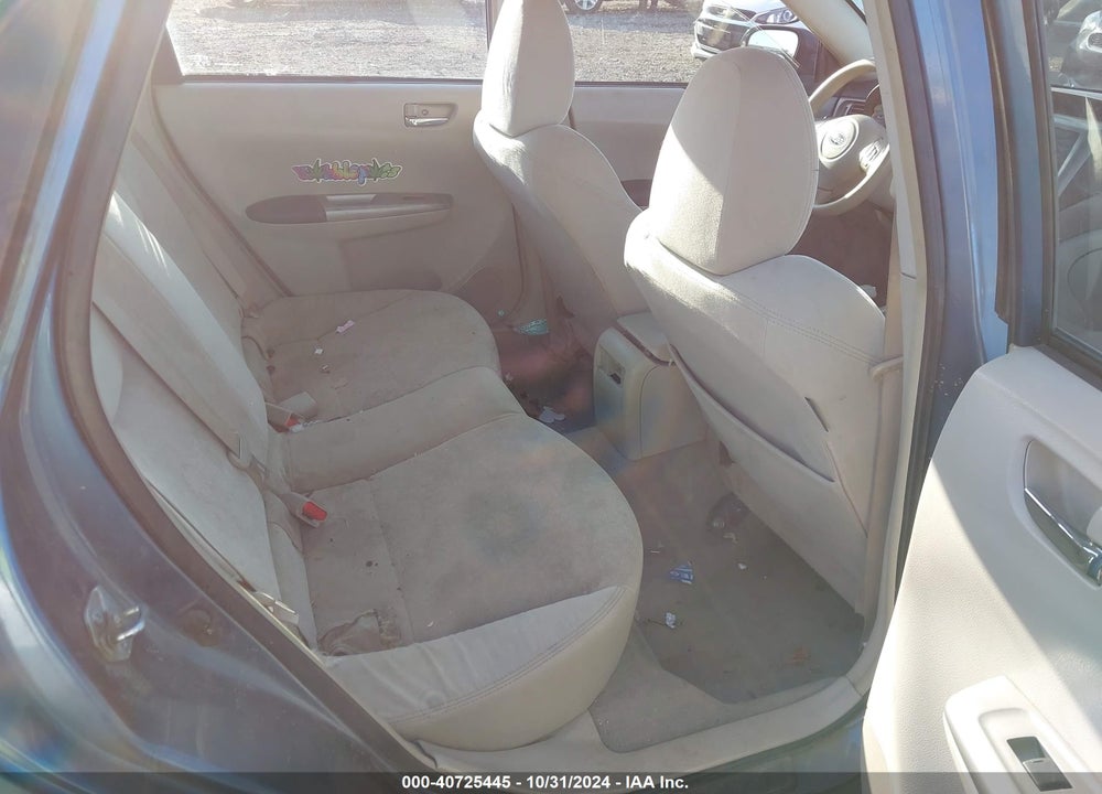 2008 SUBARU IMPREZA 2.5I VIN: JF1GE61698H500134