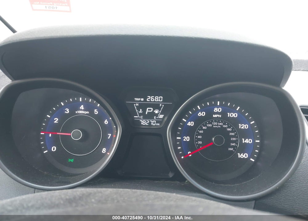 2014 HYUNDAI ELANTRA VIN: 5NPDH4AE7EH483394