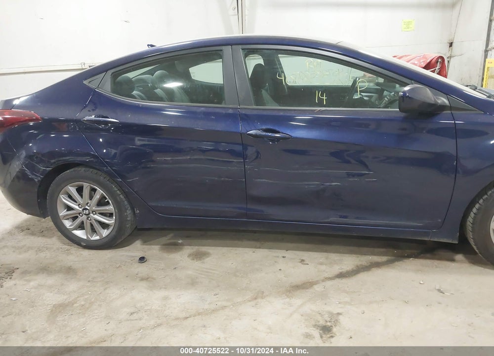 2014 HYUNDAI ELANTRA SE VIN: 5NPDH4AE4EH496118