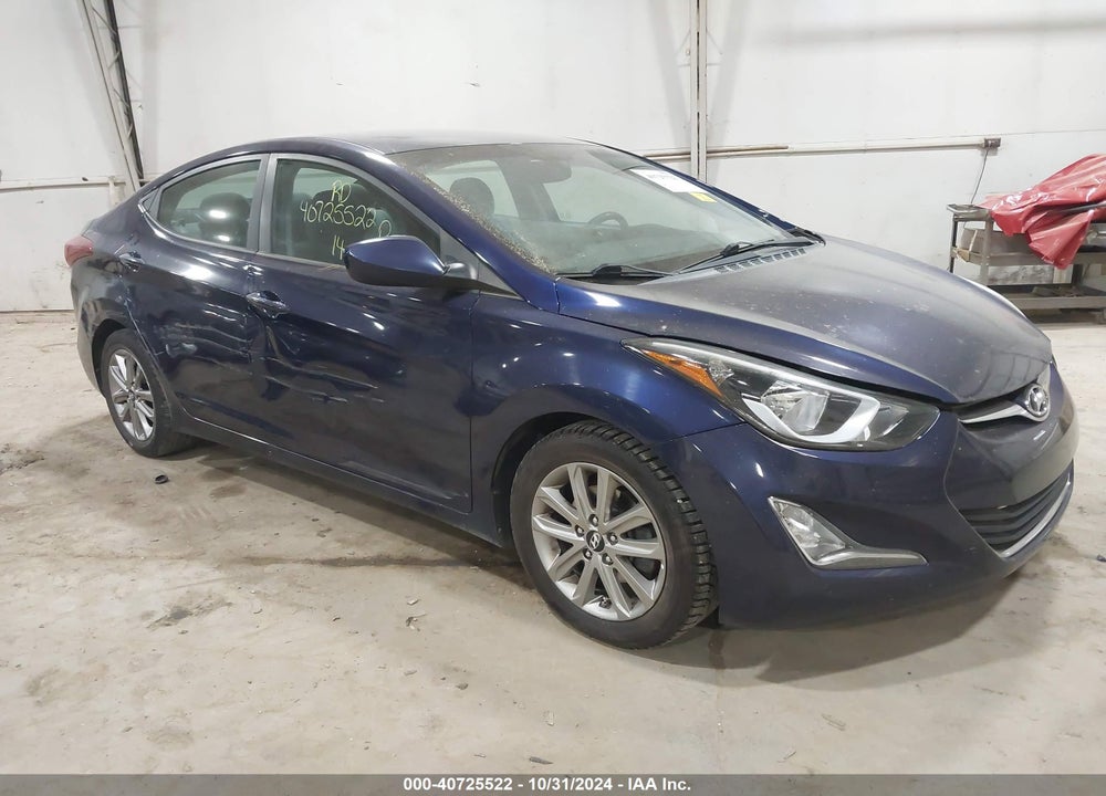 2014 HYUNDAI ELANTRA SE VIN: 5NPDH4AE4EH496118