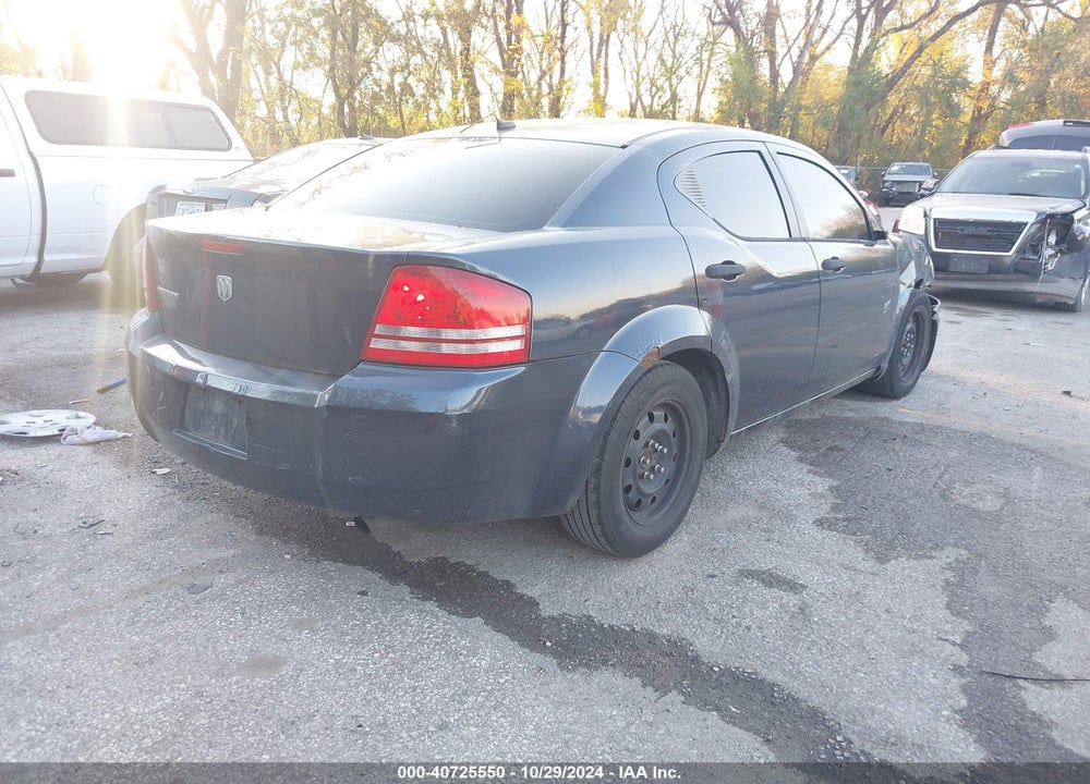 2008 DODGE AVENGER VIN: 1B3LC46K98N198257