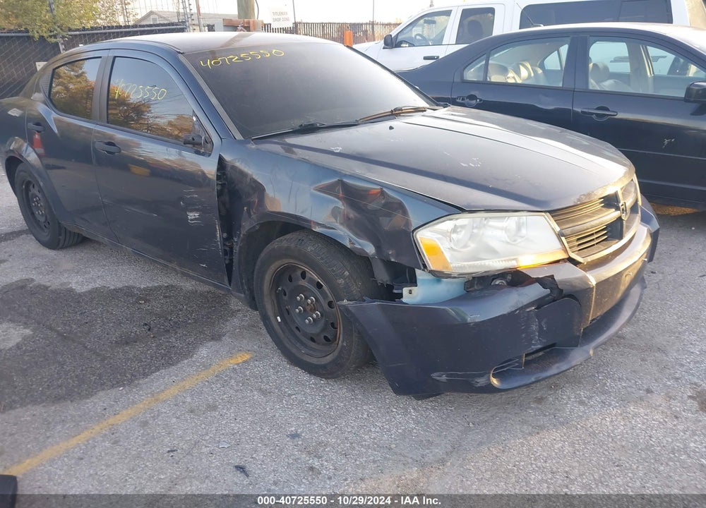 2008 DODGE AVENGER VIN: 1B3LC46K98N198257