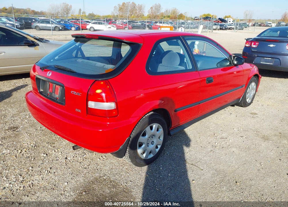 2000 HONDA CIVIC DX VIN: 2HGEJ6346YH107762