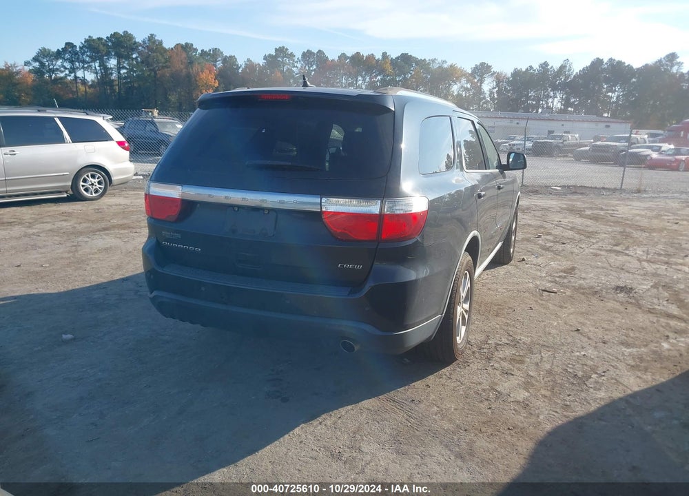 2012 DODGE DURANGO CREW VIN: 1C4RDHDG5CC109199