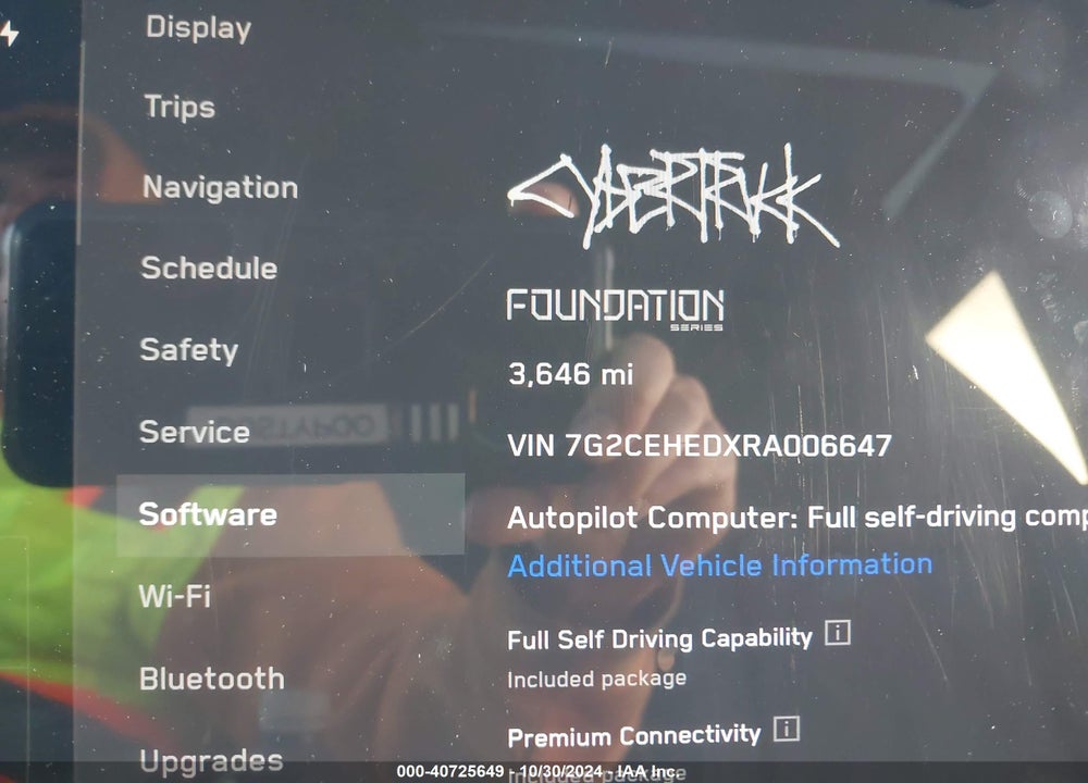 2024 TESLA CYBERTRUCK VIN: 7G2CEHEDXRA006647
