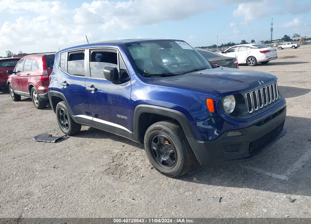 2018 JEEP RENEGADE SPORT 4X4 VIN: ZACCJBAB6JPJ48166