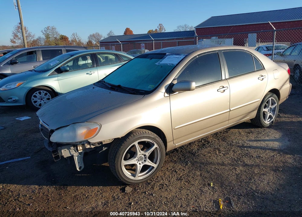 2008 TOYOTA COROLLA LE VIN: 2T1BR32E68C912450