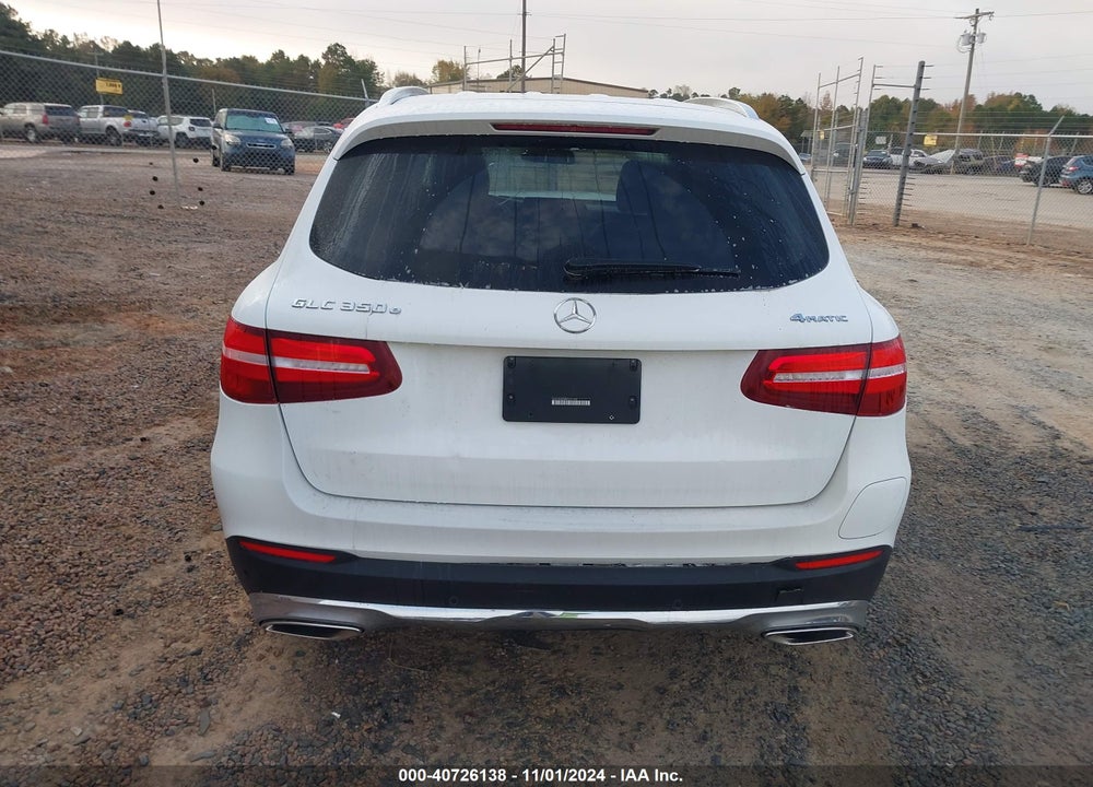 2019 MERCEDES-BENZ GLC 350E 4MATIC VIN: WDC0G5EB8KF627199