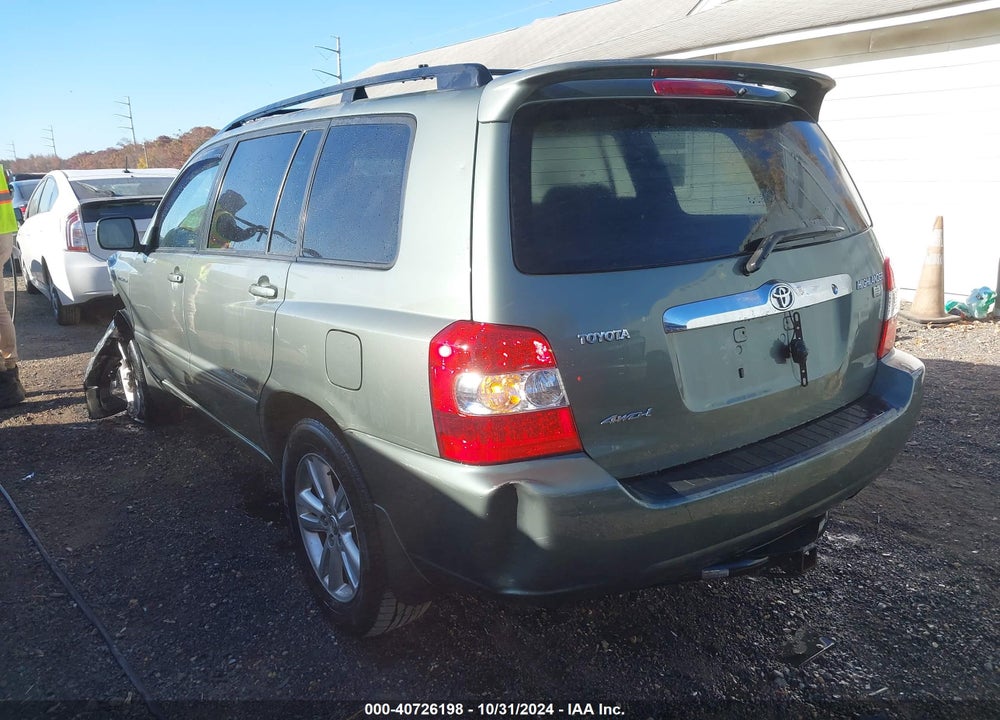 2007 TOYOTA HIGHLANDER HYBRID LIMITED V6 VIN: JTEEW21A770036281