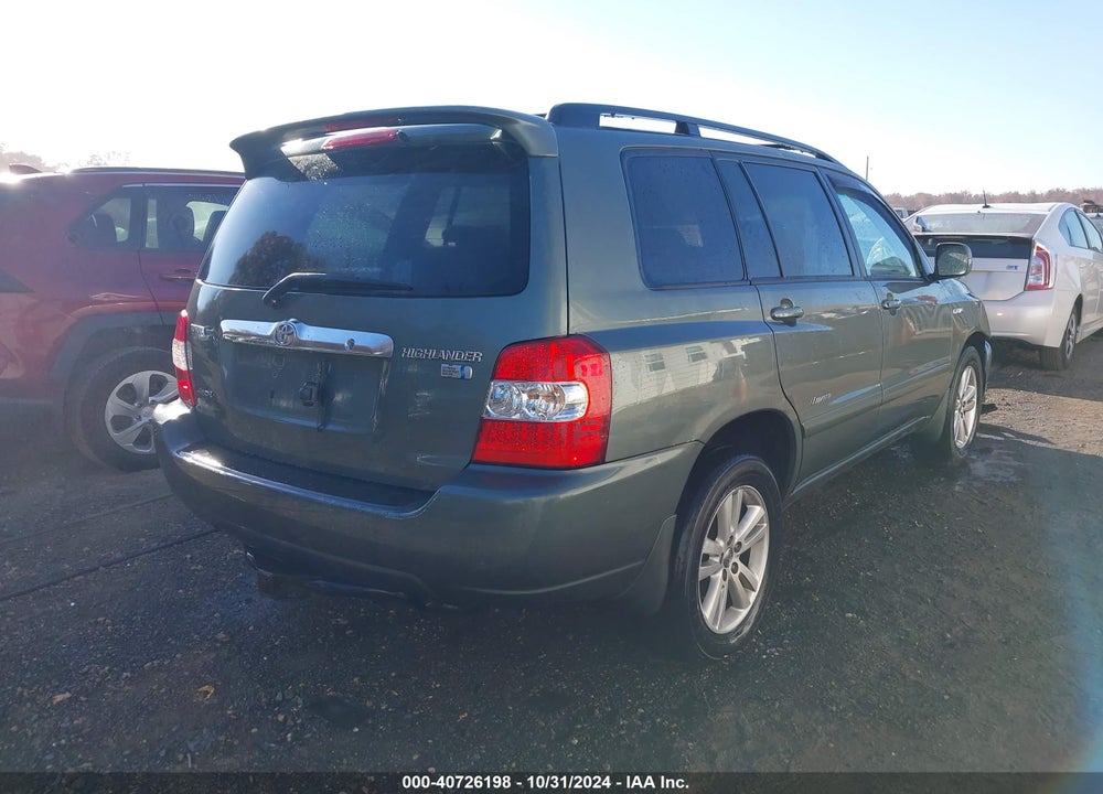 2007 TOYOTA HIGHLANDER HYBRID LIMITED V6 VIN: JTEEW21A770036281