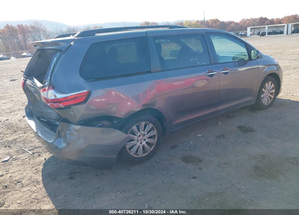 2016 TOYOTA SIENNA XLE PREMIUM 7 PASSENGER VIN: 5TDDK3DC9GS140637