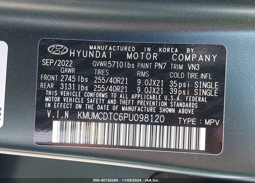 2023 GENESIS GV70 3.5T AWD SPORT VIN: KMUMCDTC6PU098120
