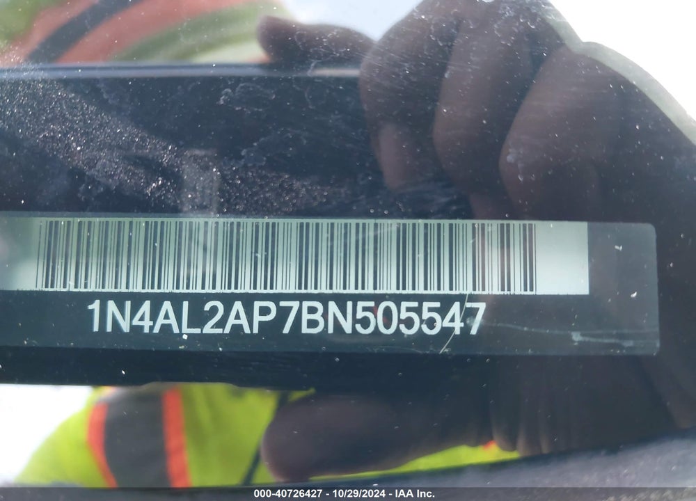 2011 NISSAN ALTIMA 2.5 S VIN: 1N4AL2AP7BN505547