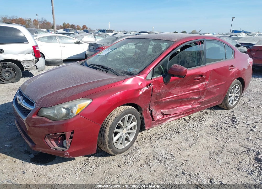 2012 SUBARU IMPREZA VIN: JF1GJAC65CH021889