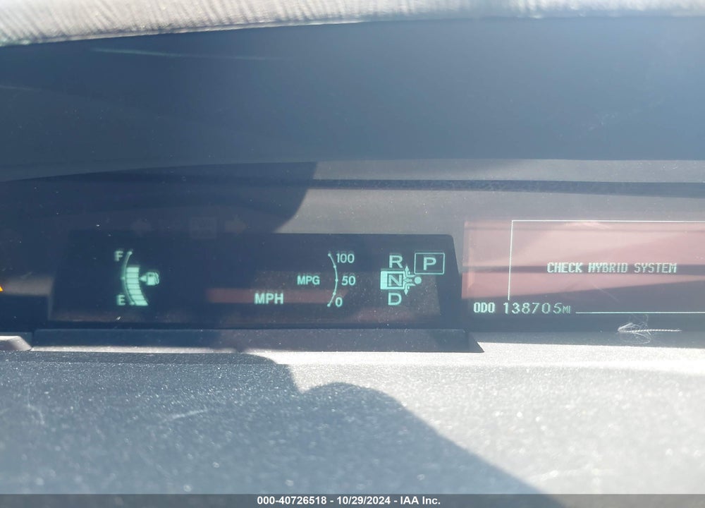 2010 TOYOTA PRIUS II VIN: JTDKN3DU6A1018734
