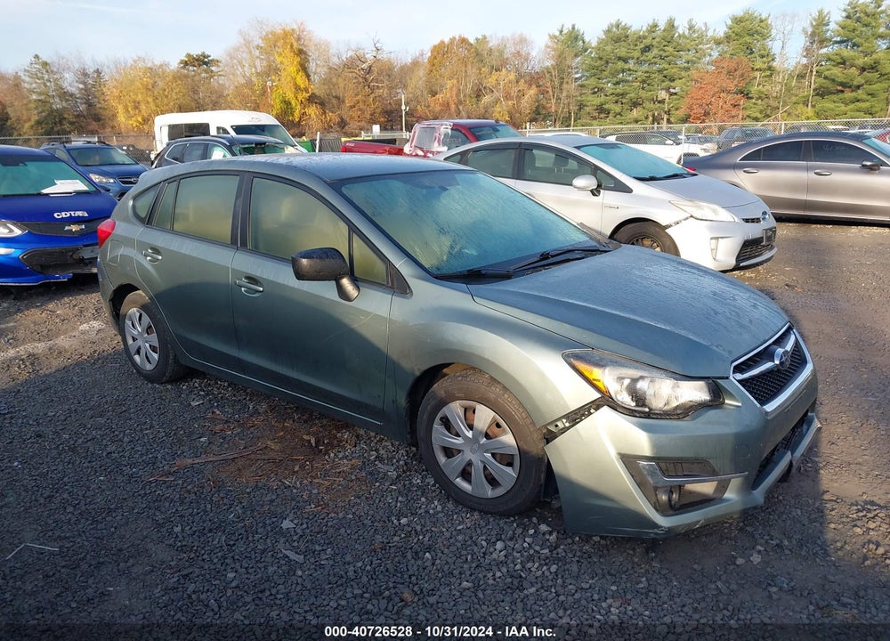 2016 SUBARU IMPREZA 2.0I VIN: JF1GPAA66GH291141
