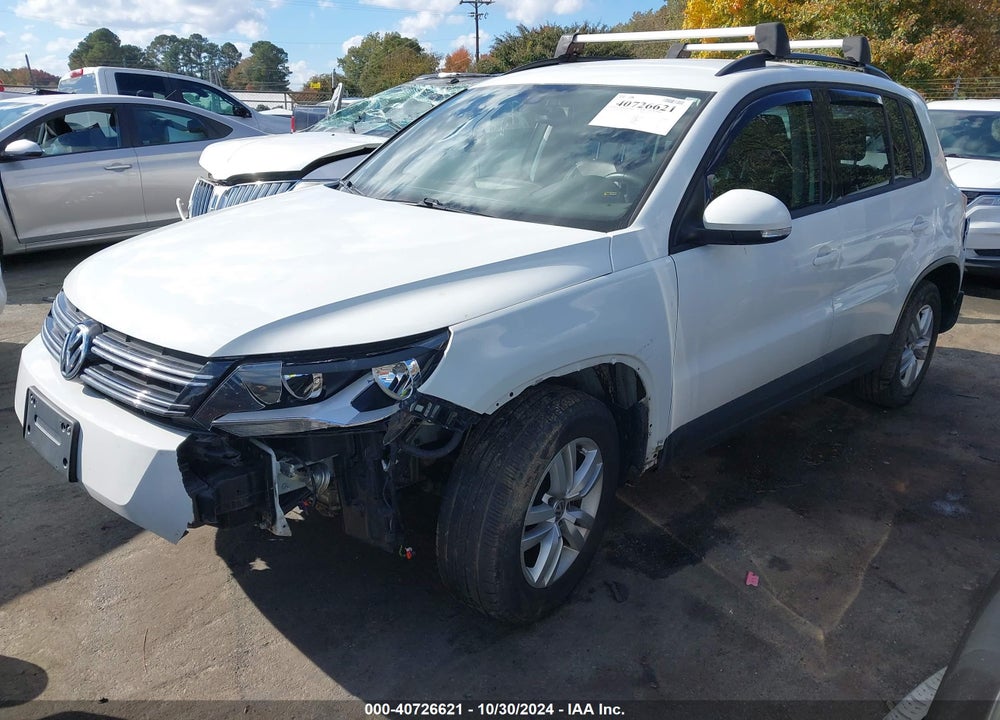 2016 VOLKSWAGEN TIGUAN S VIN: WVGBV7AX7GW601472