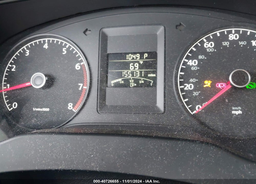 2012 VOLKSWAGEN JETTA 2.0L S VIN: 3VW2K7AJ4CM344917