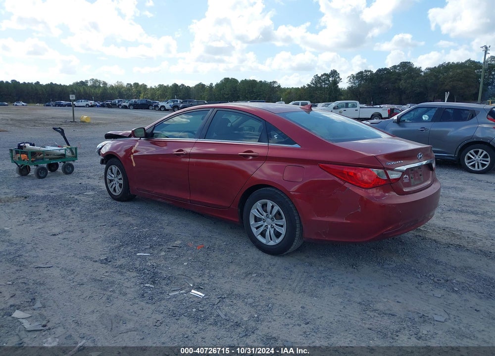 2012 HYUNDAI SONATA GLS VIN: 5NPEB4AC2CH397573