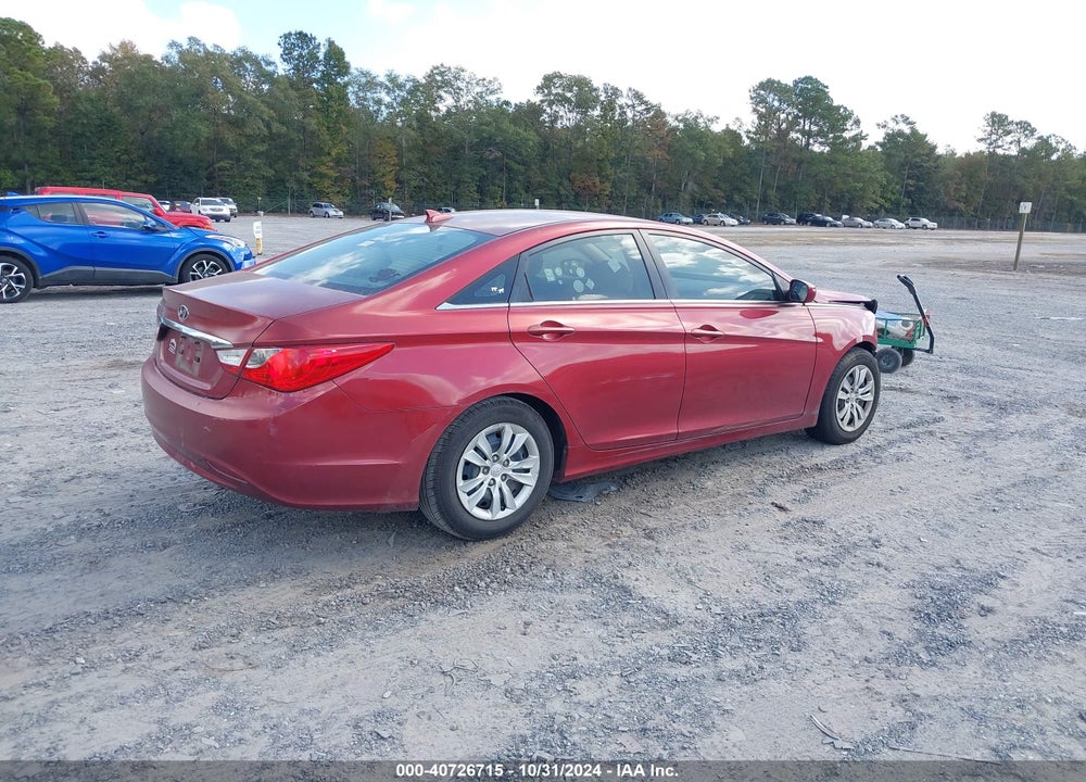 2012 HYUNDAI SONATA GLS VIN: 5NPEB4AC2CH397573