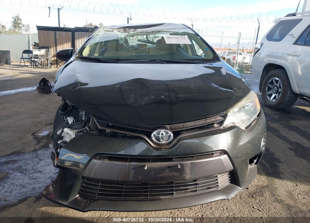 2015 TOYOTA COROLLA LE VIN: 5YFBURHE2FP245365