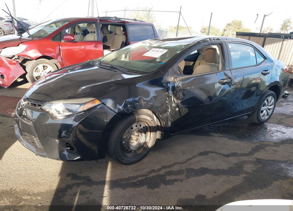 2015 TOYOTA COROLLA LE VIN: 5YFBURHE2FP245365