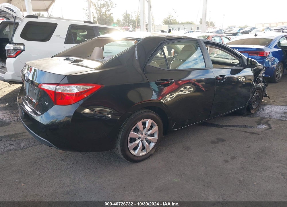 2015 TOYOTA COROLLA LE VIN: 5YFBURHE2FP245365