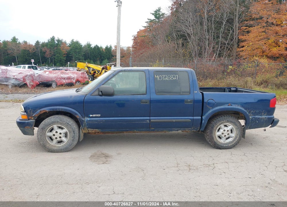2004 CHEVROLET S-10 LS VIN: 1GCDT13X14K108824