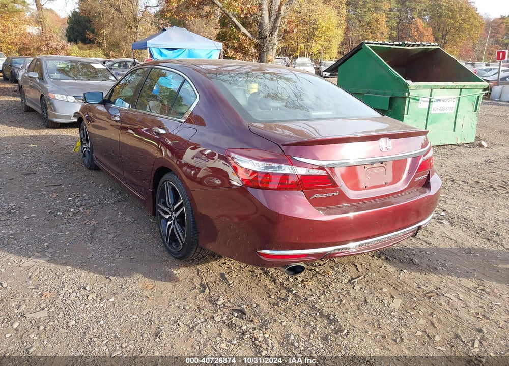 2017 HONDA ACCORD SPORT VIN: 1HGCR2F5XHA072462