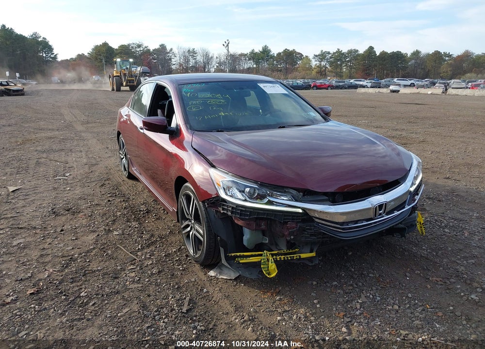 2017 HONDA ACCORD SPORT VIN: 1HGCR2F5XHA072462