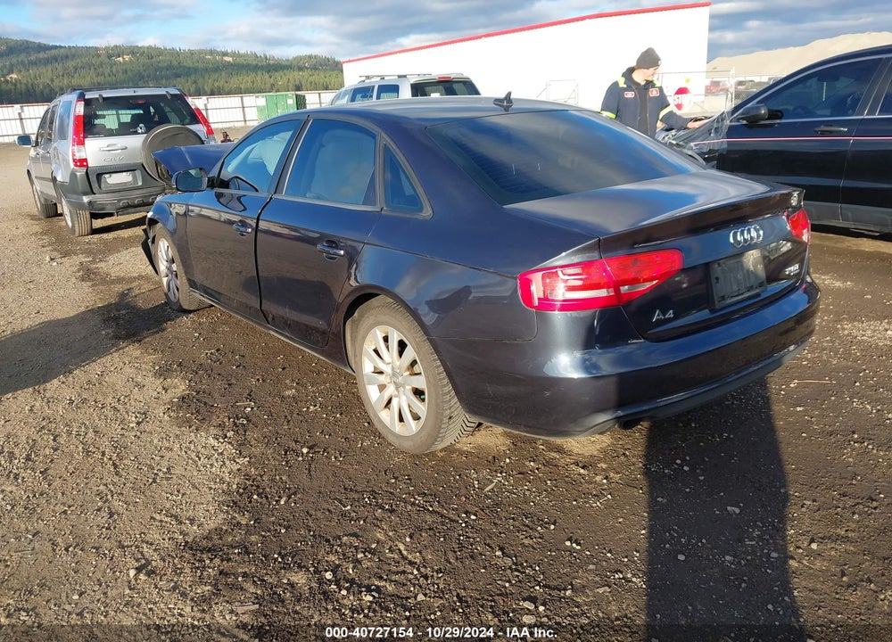 2014 AUDI A4 2.0T PREMIUM VIN: WAUBFAFL4EN022864
