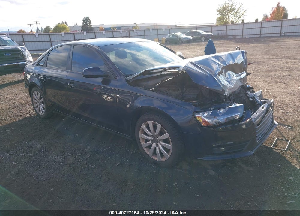 2014 AUDI A4 2.0T PREMIUM VIN: WAUBFAFL4EN022864