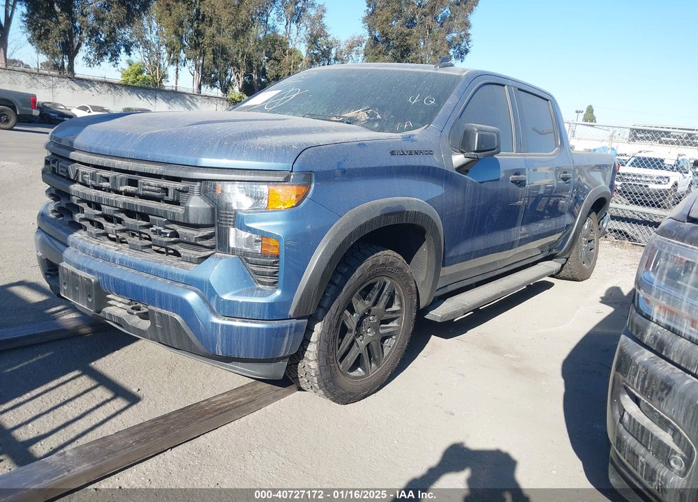 2024 CHEVROLET SILVERADO 1500 2WD SHORT BED CUSTOM VIN: 1GCPABEK2RZ162044