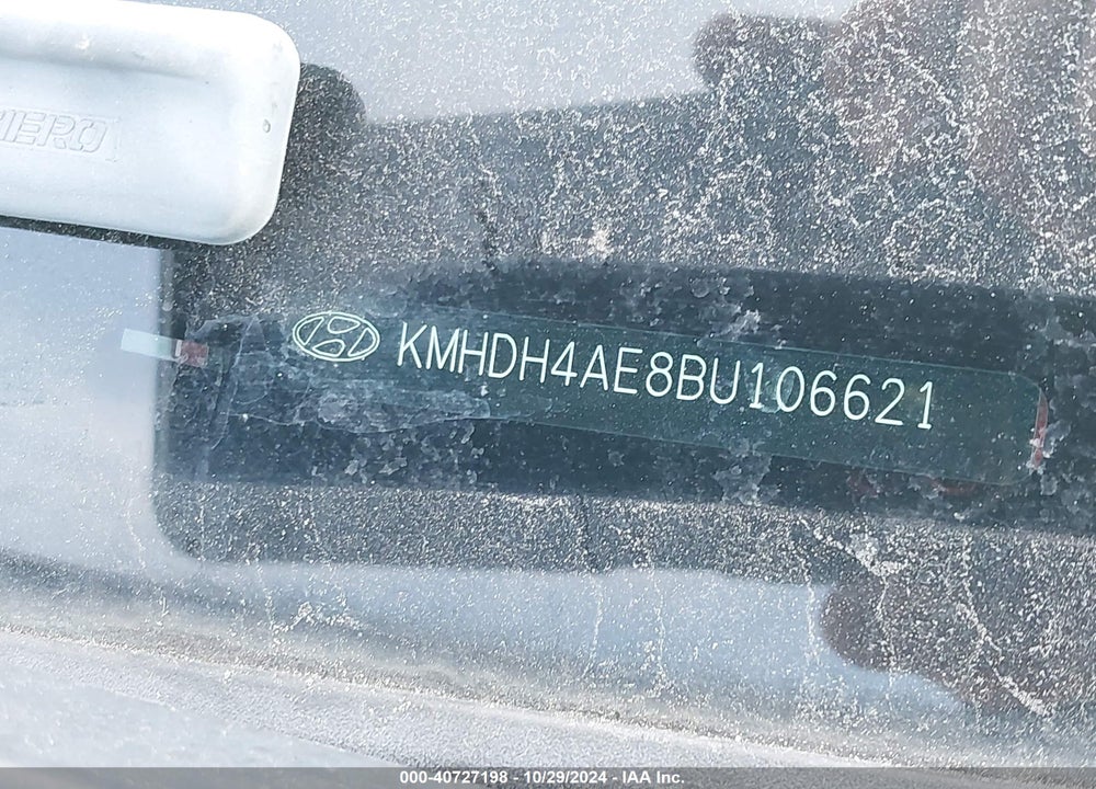 2011 HYUNDAI ELANTRA GLS (ULSAN PLANT) VIN: KMHDH4AE8BU106621