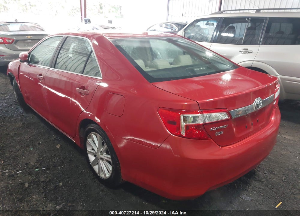 2012 TOYOTA CAMRY XLE V6 VIN: 4T1BK1FK1CU505846